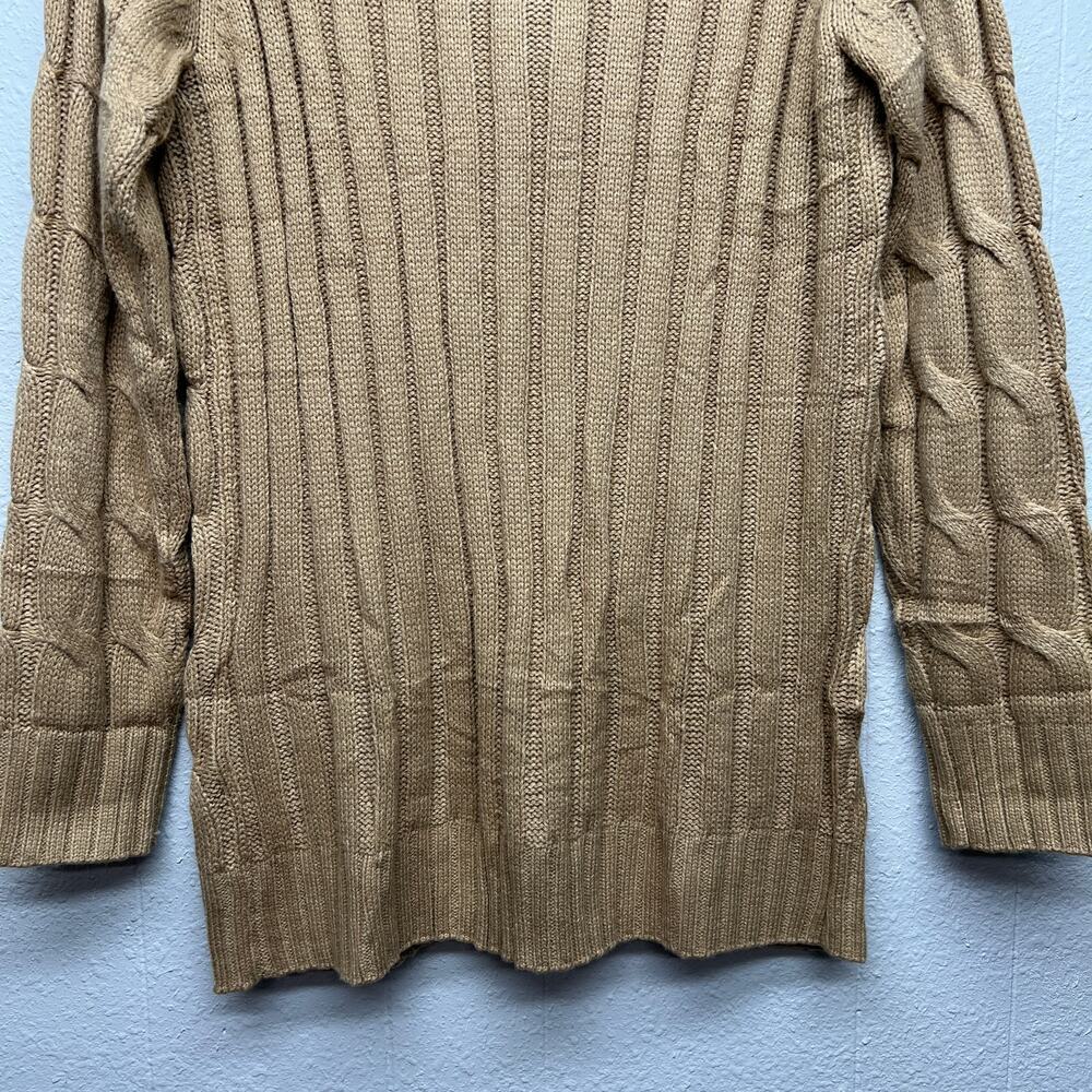 Pretty Garden Fisherman Button Front Womens Cardigan Large Academia Cable Knit - Picture 9 of 13
